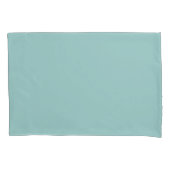 pastel eierschaal blauw effen print kussensloop (Voorkant-Links)