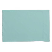  pastel eierschaal blauw effen print kussensloop (Voorkant-Rechts)