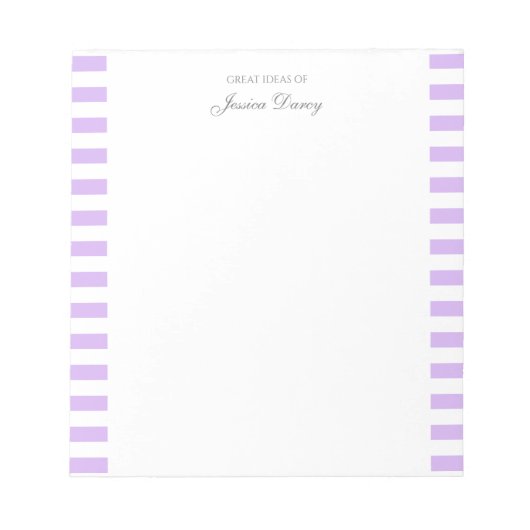 Pastel Elegant Classic Script Geweldige ideeën Fem Notitieblok (Voorkant)