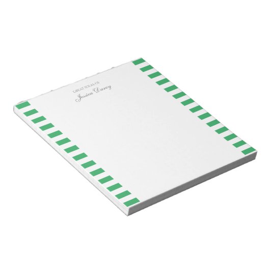 Pastel Elegant Classic Script Geweldige ideeën Fem Notitieblok (Schuin)