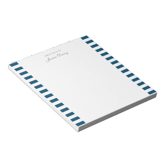 Pastel Elegant Classic Script Ideeën Homme Notitieblok (Schuin)