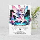 Pastel Elegant Fairy Verjaardag Kaart (Staand voorkant)