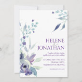 pastel Elegant Floral Modern Boho Wedding Kaart (Voorkant)