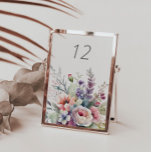 Pastel Elegant Tuin Bruiloft Tafel Kaart<br><div class="desc">c</div>