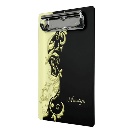 Pastel Elegant Yellow  design Mini Klembord (Angled2)