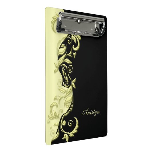 Pastel Elegant Yellow  design Mini Klembord (Schuin)