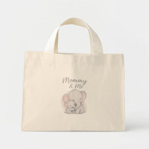 Pastel Elephant Canvas tas – Baby Essentials Carri