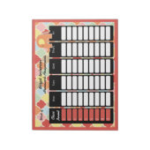 Pastel Elephant Homework Notitieblok (Linkerzijde)