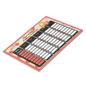 Pastel Elephant Homework Notitieblok (Schuin)