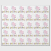Pastel Elephants Gift Wrapping Paper Cadeaupapier (Vlak)