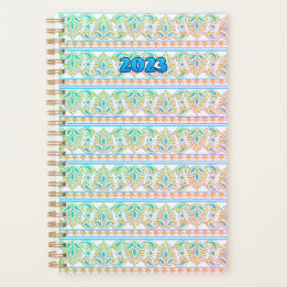 Pastel Embroidery Beautiully Boho 2023 Planner