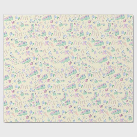 Pastel Empowerment Gift Wrap – Awareness Ribbon Cadeaupapier (Vlak)
