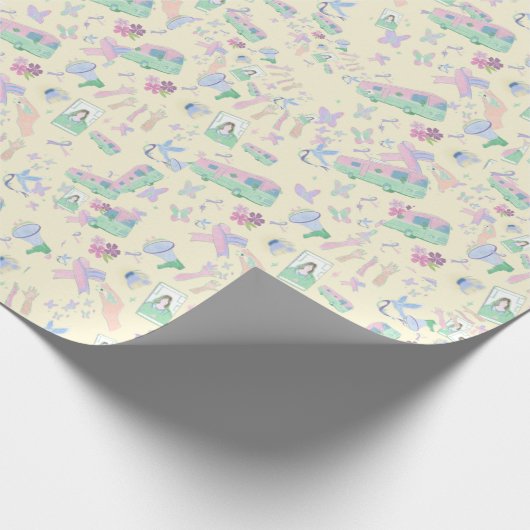 Pastel Empowerment Gift Wrap – Awareness Ribbon Cadeaupapier (Hoek)