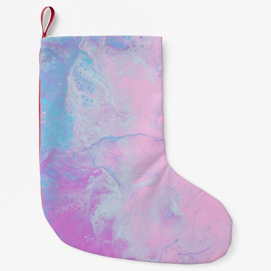 PASTEL- EN BLAUWE SCHULD KLEINE KERSTSOK (Voorkant)