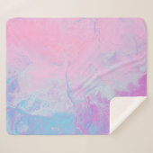 PASTEL- EN BLAUWE SCHULD SHERPA DEKEN (Voorkant (horizontaal))