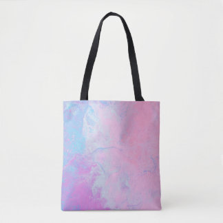 PASTEL- EN BLAUWE SCHULD TOTE BAG
