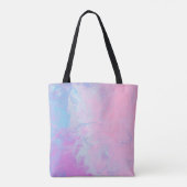 PASTEL- EN BLAUWE SCHULD TOTE BAG (Achterkant)
