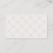 Pastel- en Cream Geometric Diaper Raffle Informatiekaartje (Achterkant)