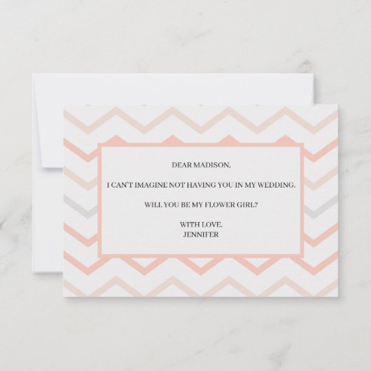 Pastel en crème worden mijn Bloemenmeisje (Achterkant)