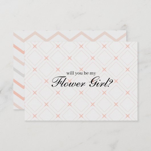 Pastel en crème worden mijn Bloemenmeisje (Voorkant / Achterkant)