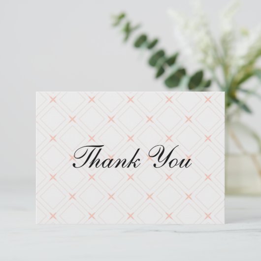 Pastel en geometrische vormgeving bedankkaart (Staand voorkant)