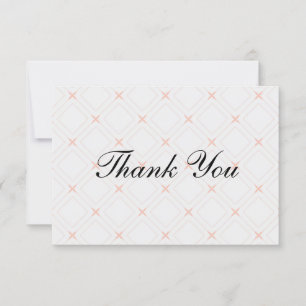 Pastel en geometrische vormgeving bedankkaart