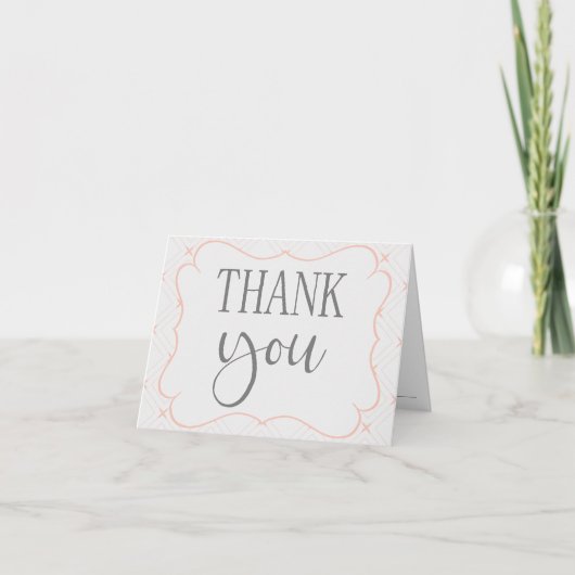 Pastel en geometrische vormgeving bedankkaart (Voorkant)