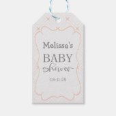 Pastel en geometrische vormgeving cadeaulabel (Voorkant)