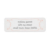 Pastel en geometrische vormgeving etiket (Voorkant)