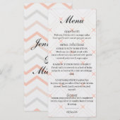 Pastel en geometrische vormgeving menu (Voorkant / Achterkant)