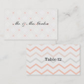 Pastel en geometrische vormgeving plaatskaartje (Voorkant / Achterkant)