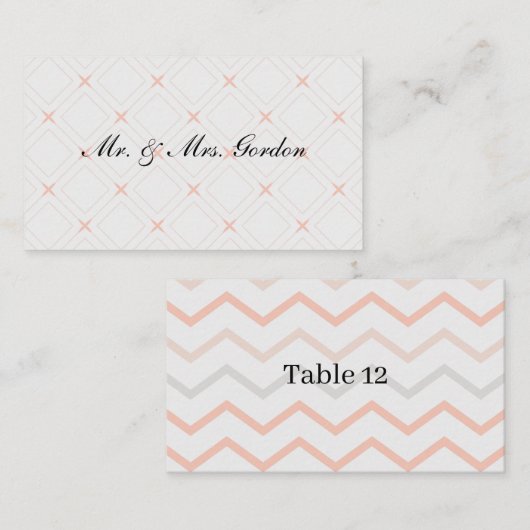 Pastel en geometrische vormgeving plaatskaartje (Voorkant / Achterkant)