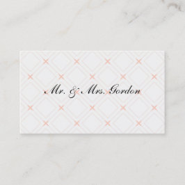 Pastel en geometrische vormgeving plaatskaartje