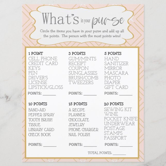 Pastel en gouden vlekken in uw tas (Voorkant)