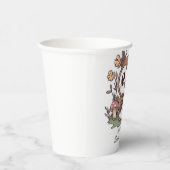 Pastel Enchanted Owl Baby shower Papieren Bekers (Rechts)