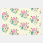 Pastel Engels Tuin Vrijgezellenfeest Inpakpapier Vel (Voorkant 3)