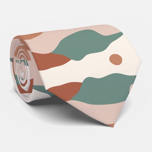 Pastel Esthetisch Abstract Stropdas (Opgerold)