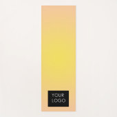 Pastel esthetisch Oranje gele gradiënt Logo Yogamat (Voorkant)