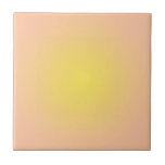 Pastel esthetisch Oranje gele gradiënt Tegeltje<br><div class="desc">Lovable light spring peach and yellow gradient ombre soft transiof color. Abrigade perzikruitgeel patroon in een radiale gradiënt,  moderne trendy chic-stijl. Abrite pastelkleur en gele kleur zacht waterverf gradiënt home decor,  kussen. Trend perzikgradiënttextuurontwerp. Moderne retro gradiënt perzik oranje roze gele kussen</div>