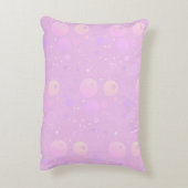 Pastel esthetisch roze stippen patroon accent kussen (Achterkant (Verticaal))