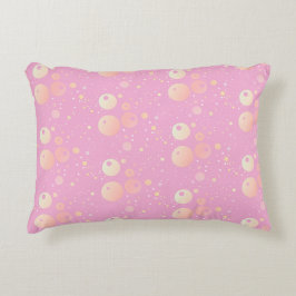Pastel esthetisch roze stippen patroon accent kussen