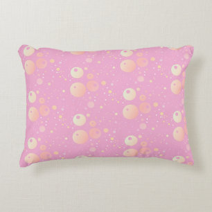 Pastel esthetisch roze stippen patroon accent kussen