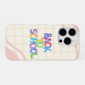 Pastel Esthetische Minimale Hoestelcase iPhone Hoesje (Achterkant horizontaal)