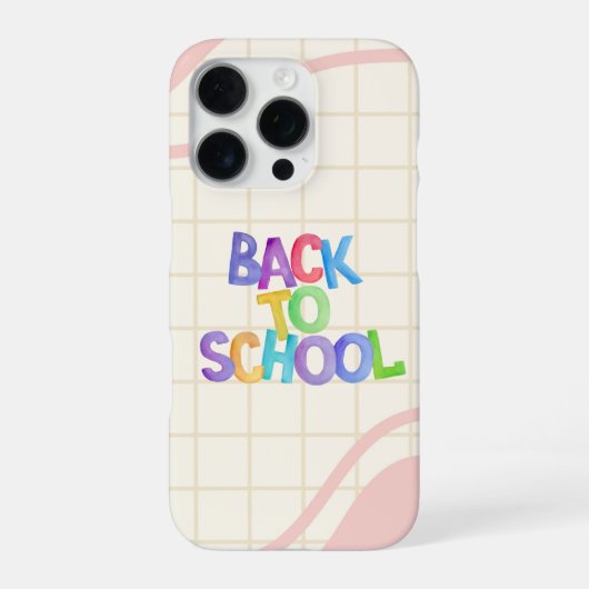 Pastel Esthetische Minimale Hoestelcase iPhone Hoesje (Achterkant)