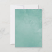 Pastel Eucalyptus Anemone Geometric Baby shower Bedankkaart (Achterkant)