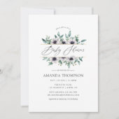 Pastel Eucalyptus Anemone Geometric Baby shower Kaart (Voorkant)