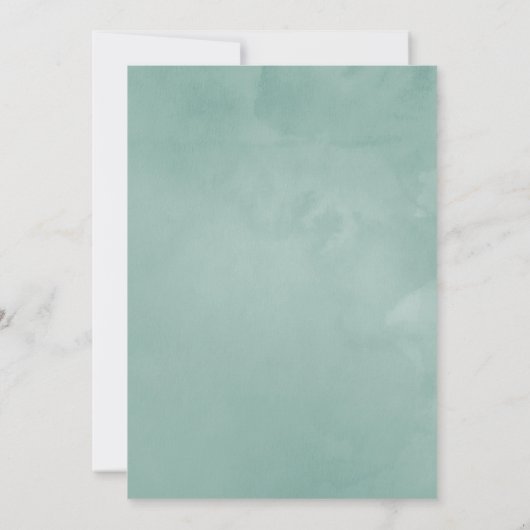 Pastel Eucalyptus Anemone Geometrisch Sip en See Kaart (Achterkant)