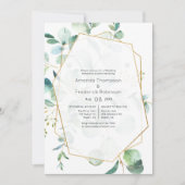 Pastel Eucalyptus Geometrische repetitie diner Kaart (Voorkant)
