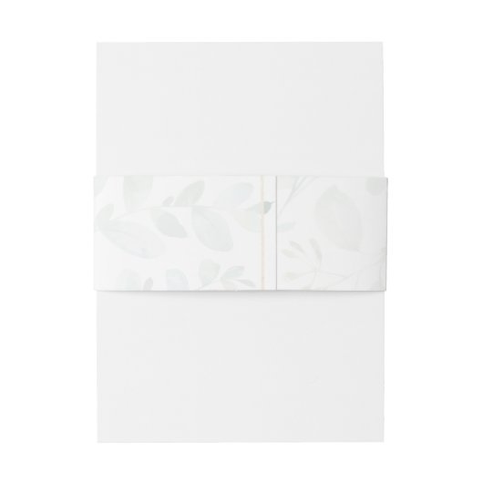 Pastel Eucalyptus Uitnodigingen Wikkel (Achterkant Voorbeeld)