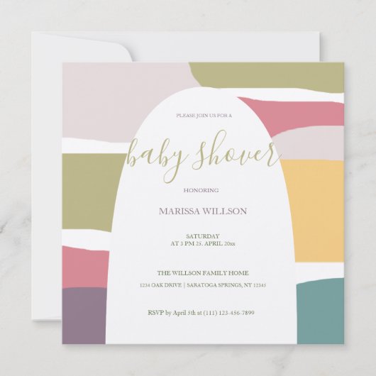 Pastel exotische zomerkleuren splash (Voorkant)